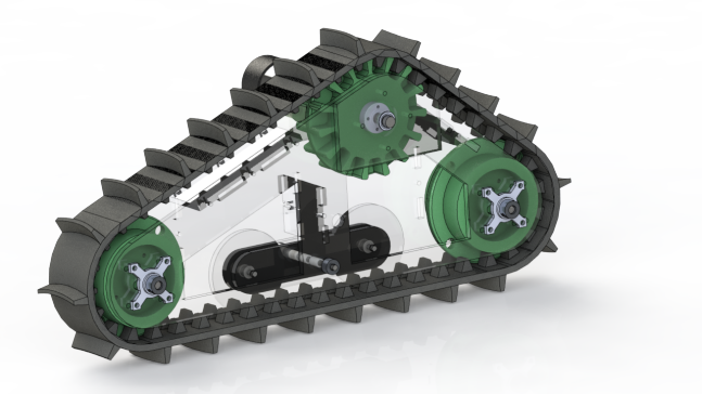 G030016-被动链轮 用于橡胶履带 RB-50B=机器人机械臂