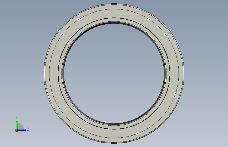SKF圆锥孔调心滚子轴承bearing_23940_cck_w33_0 左侧视图