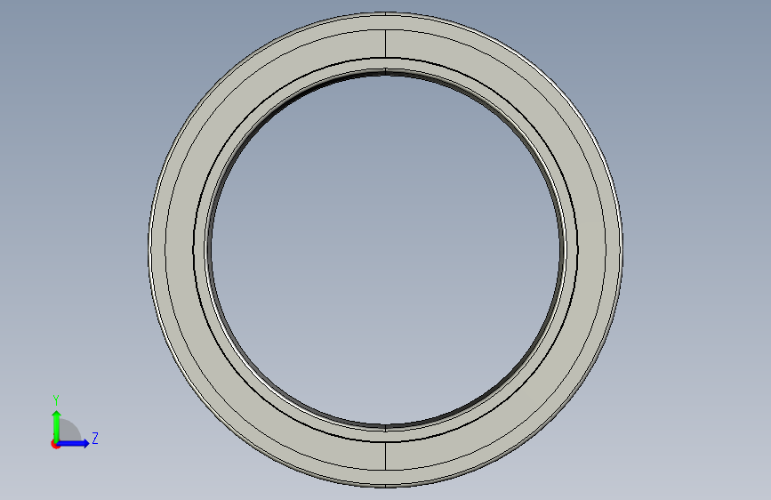 SKF圆锥孔调心滚子轴承bearing_23944_cck_w33_0 左侧视图
