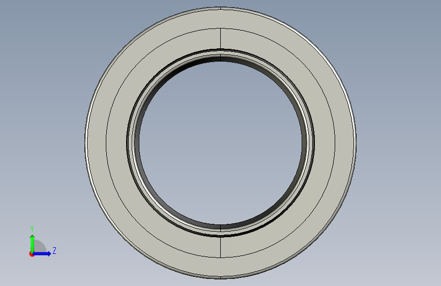 SKF圆锥孔调心滚子轴承bearing_24148_cck30_w33_0 左侧视图