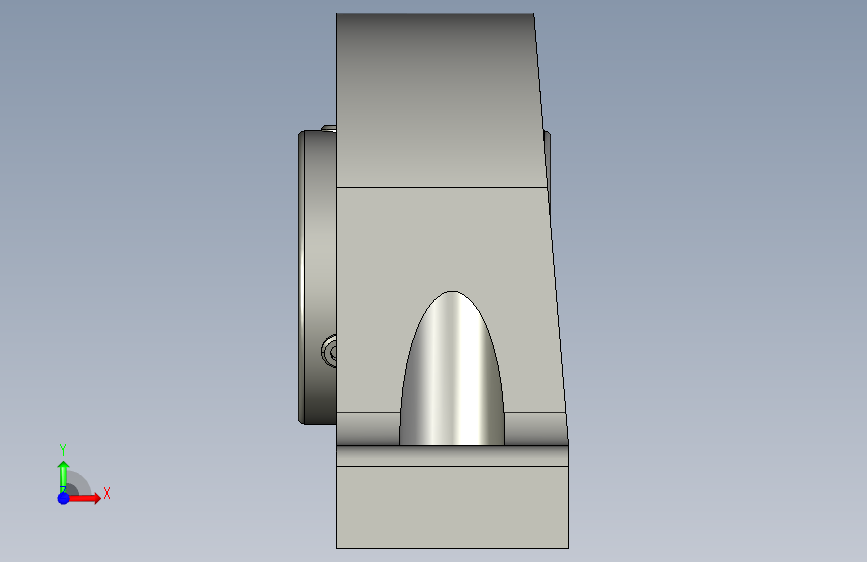 SKF轴承座单元bearing_sy_60_tr_0 正面视图