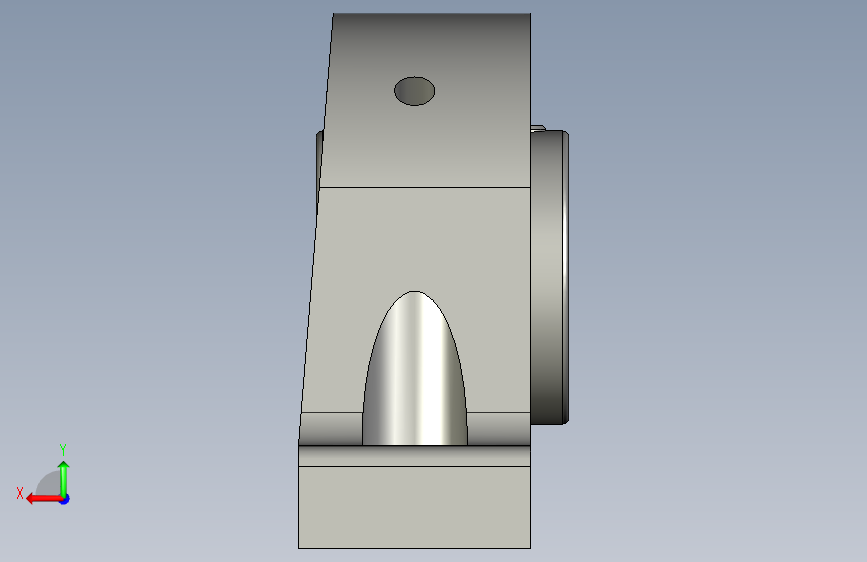 SKF轴承座单元bearing_sy_60_tr_0 背面视图