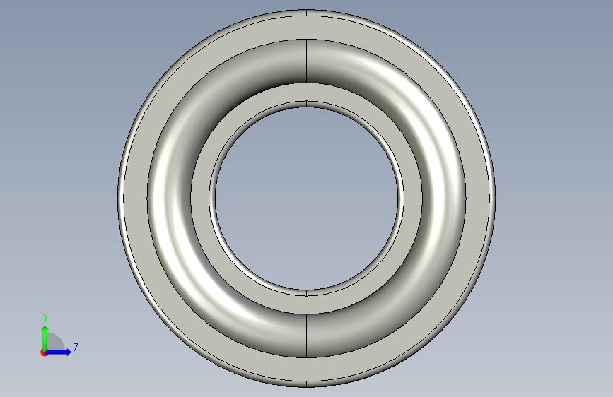 SKF自调心球轴承ball_bearing_1206_ek_0 左侧视图