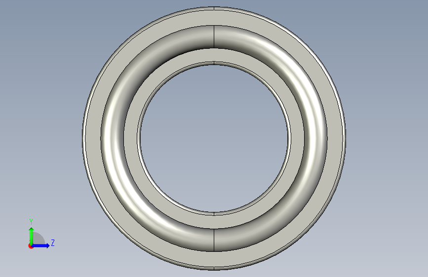 SKF自调心球轴承ball_bearing_1219_k_0 左侧视图