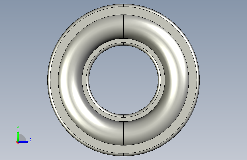 SKF自调心球轴承ball_bearing_2310_k_0 左侧视图