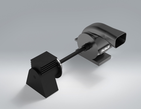 鼓风机组件 – 3D CAD模型