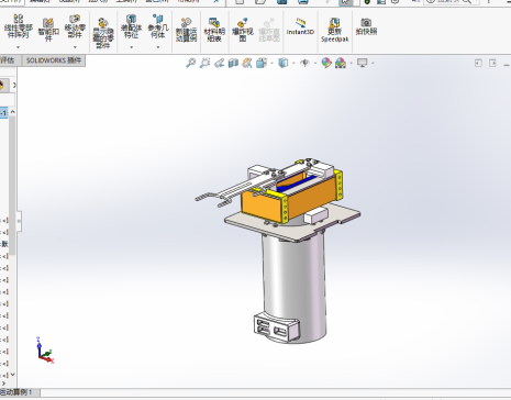 旋转伸缩拨叉模型+CAD+工程图