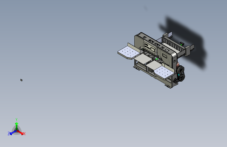 一款切纸机3D模型