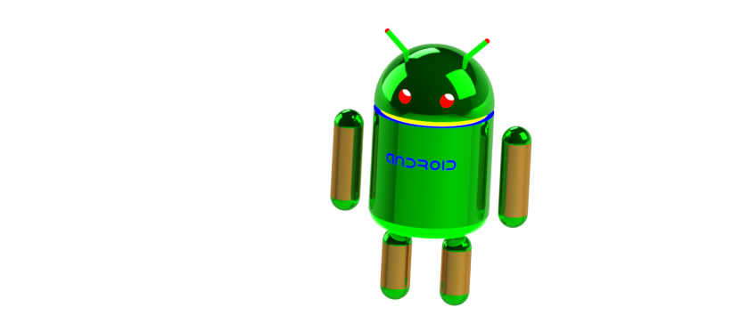 G032642-可怕的Android机器人=机器人机械臂