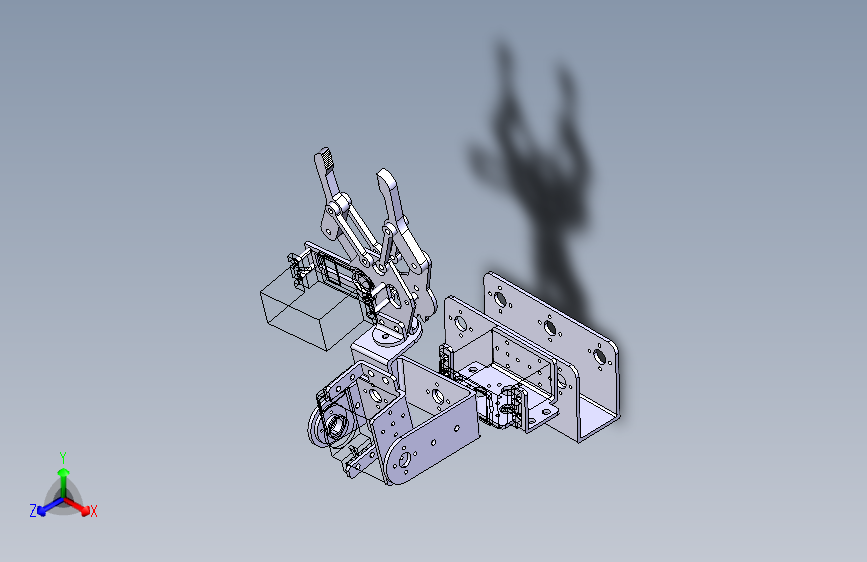 G027186-3DDL+ARM_ROBOT+夹爪