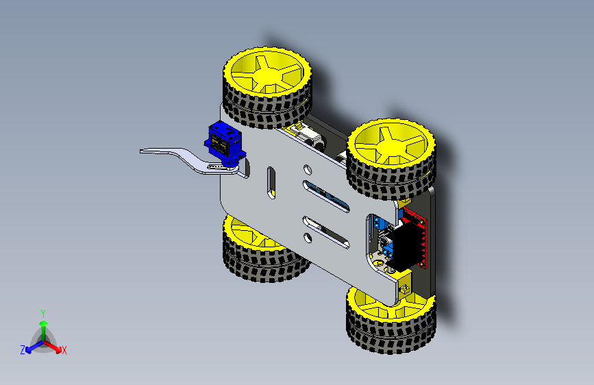 G027379-4WD+BO电机+Arduino机器人底盘=机器人机械臂