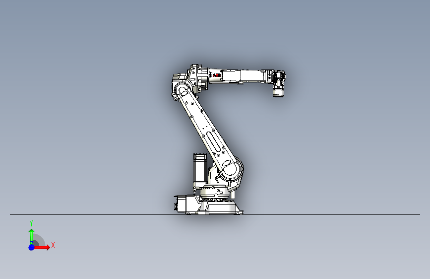 G027841-ABB+机器人+IRB2600ID-8Kg_2M=机器人机械臂 正面视图