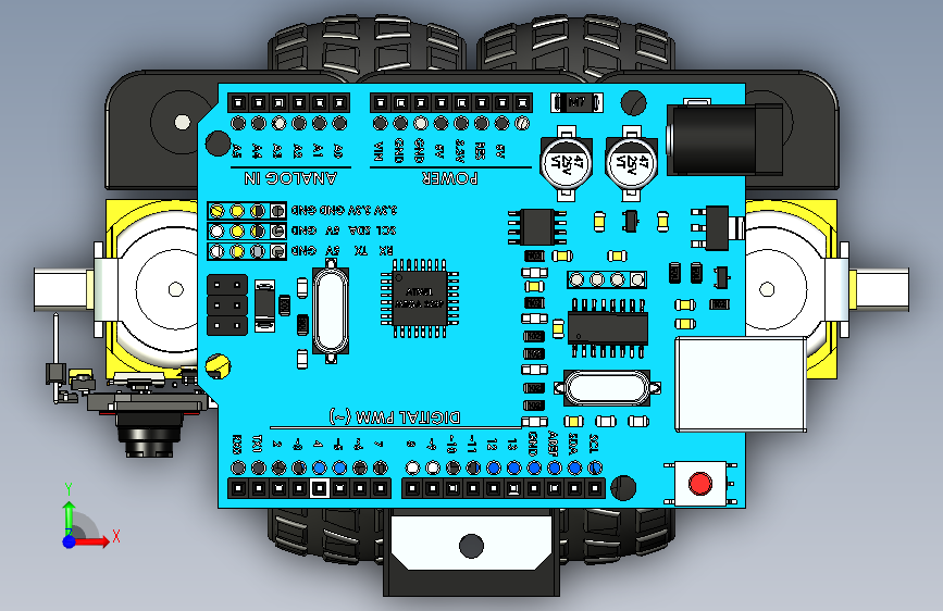 G027935-Arduino+平衡摄像机器人=机器人机械臂_STEP_模型图纸下载 – 懒石网