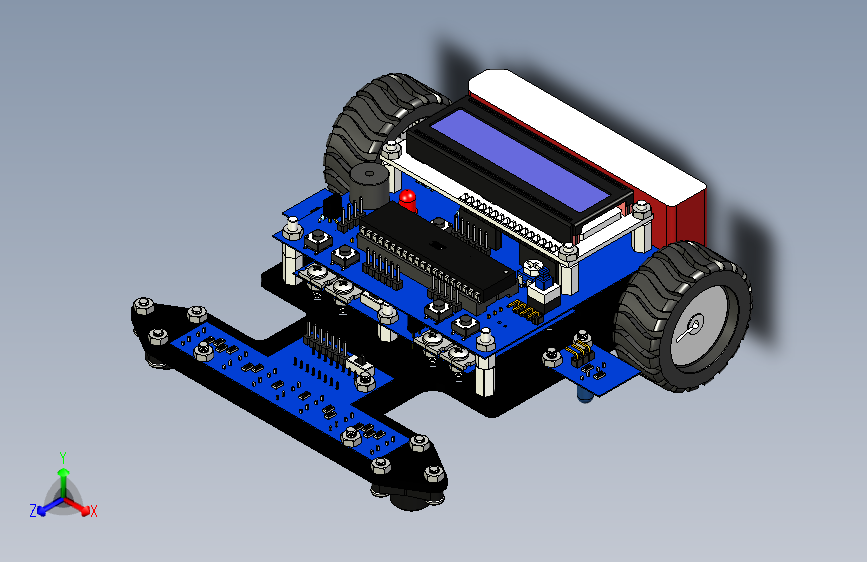 G027985-ATMega32+驱动的线跟踪机器人=机器人机械臂