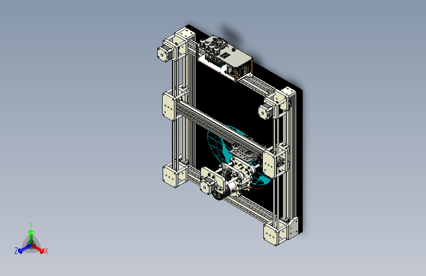 G028121-CNC+核心xy+箭头切割2=机器人机械臂