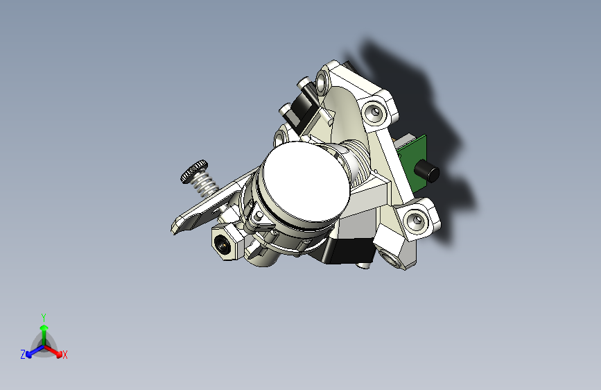 G028168-Delta+Robot+3D打印机，带有环形挤出机驱动器=机器人机械臂