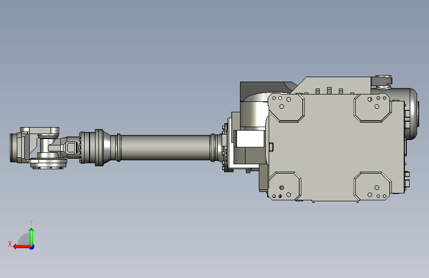G028277-Fanuc+2000ia+165f=机器人机械臂 背面视图