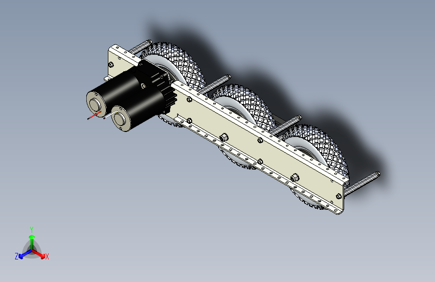 G028555-FRC2867+2019+车架左轨道组件=机器人机械臂