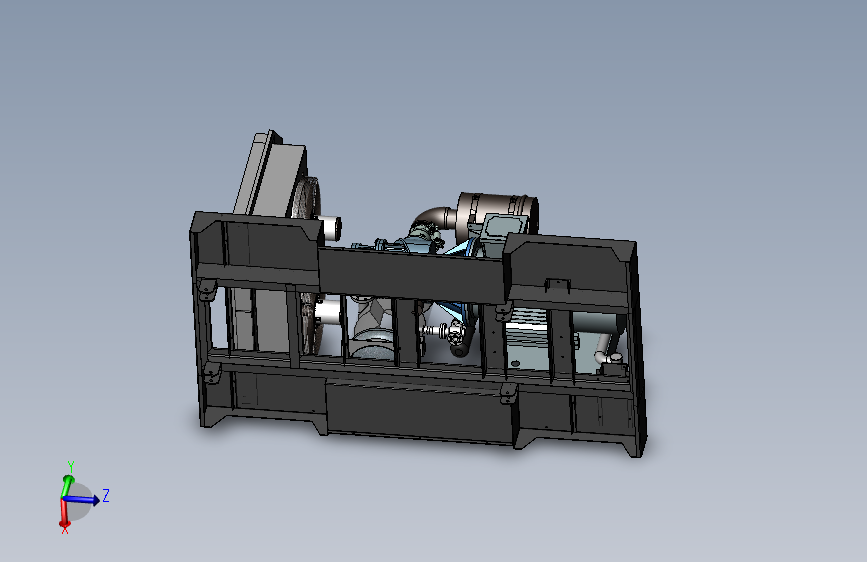 电移螺杆式空压机 185KW-17公斤 主视图
