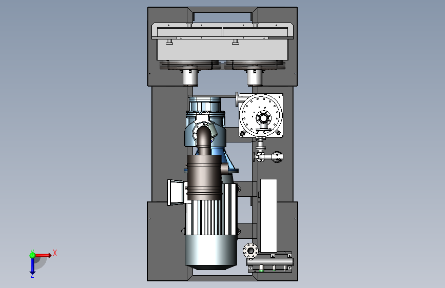 电移螺杆式空压机 185KW-17公斤 俯视图