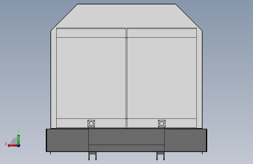 电移螺杆式空压机 185KW-17公斤 背面视图