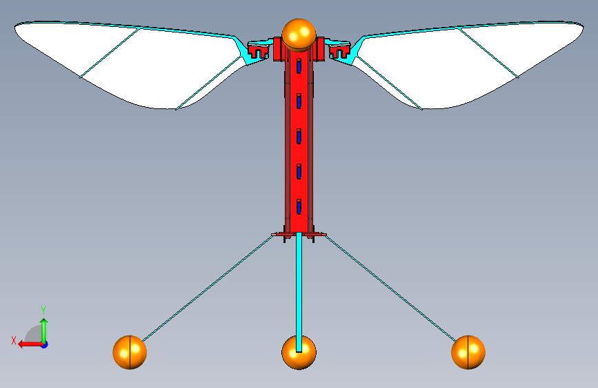G028756-Harward+Robot昆虫飞行=机器人机械臂 背面视图
