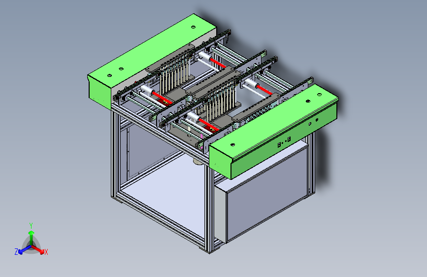 一款PCB板存板自动送料机3D图纸