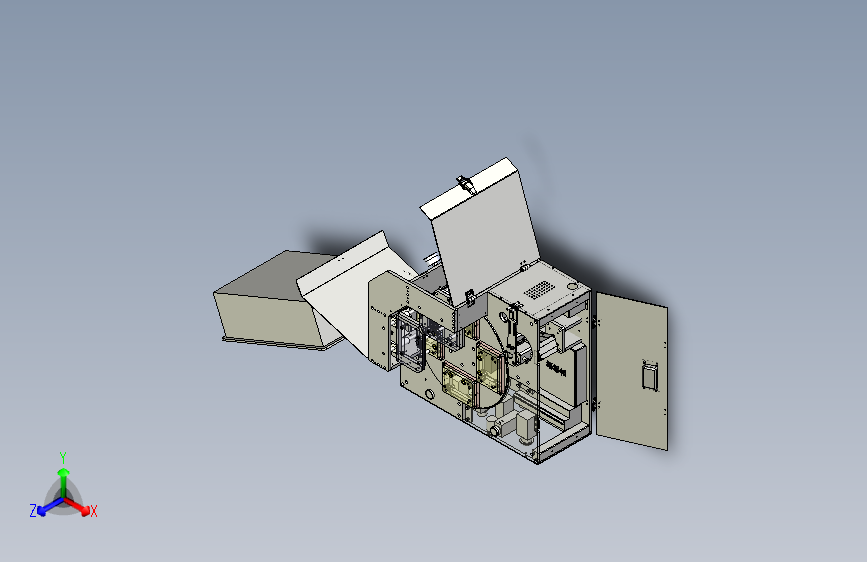 一款PCB板功能测试系统3D图纸