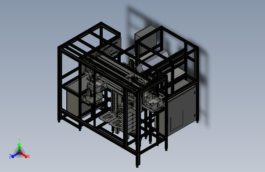 一款拆垛机3D图纸