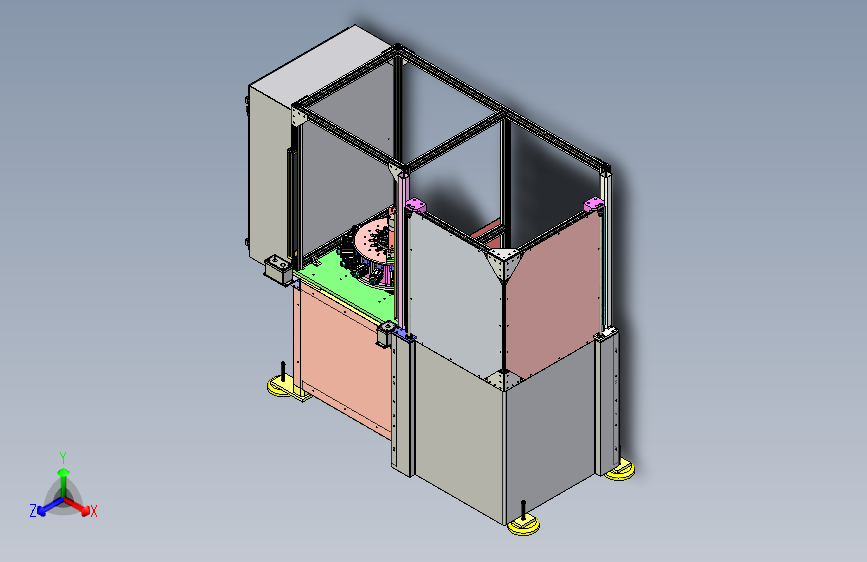 磁铁自动化组装设备3D图纸