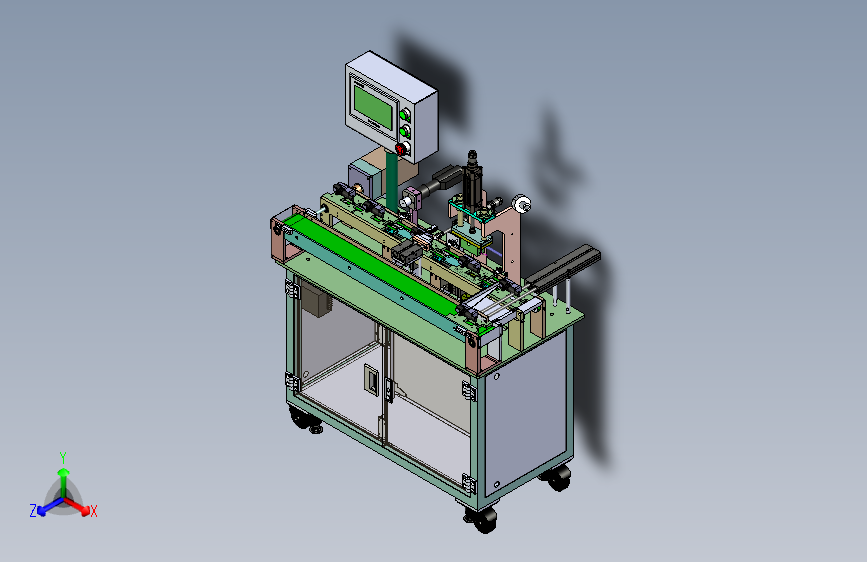 一款电池壳压字机3D模型