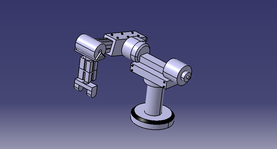 G033901-斯坦福猫 Robot Catia V5=机器人机械臂