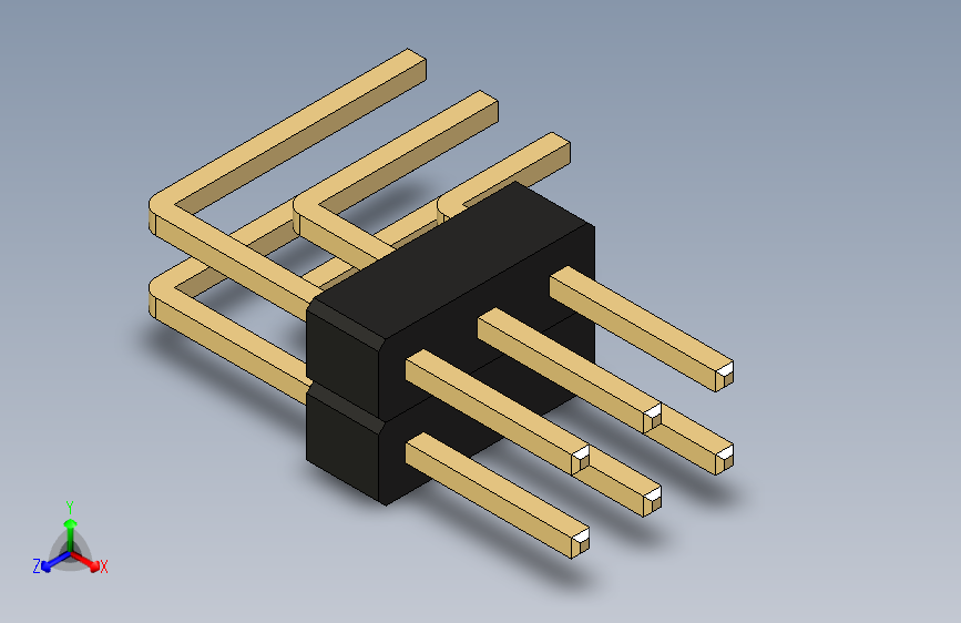 排针PinHeader_3x02_P2.54mm_Horizontal