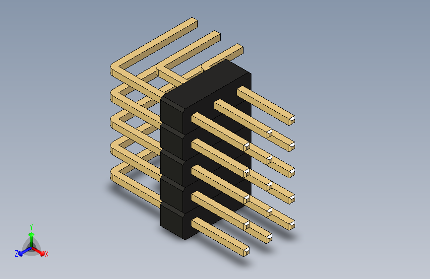 排针PinHeader_3x05_P2.54mm_Horizontal