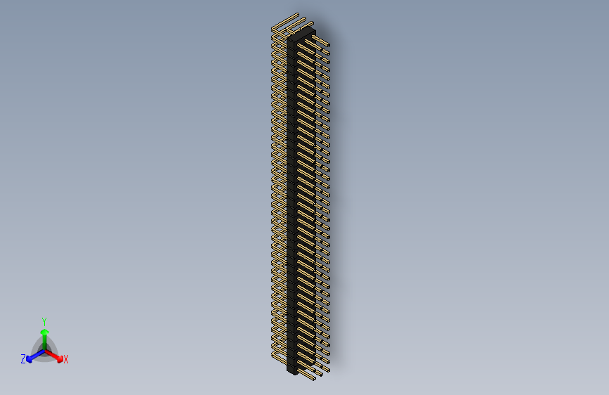 排针PinHeader_3x40_P2.54mm_Horizontal