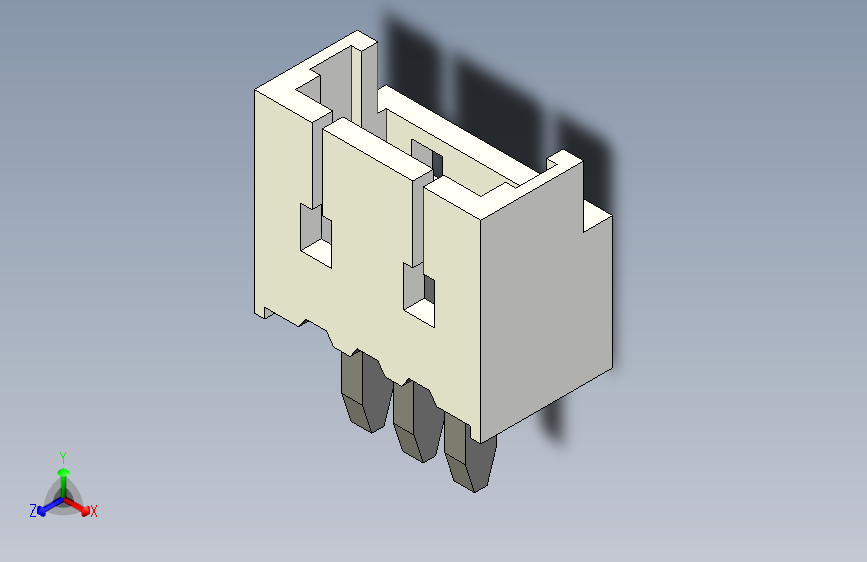 短款型直插头JST connector 1x3  P1.25mm thru hole wafer A2
