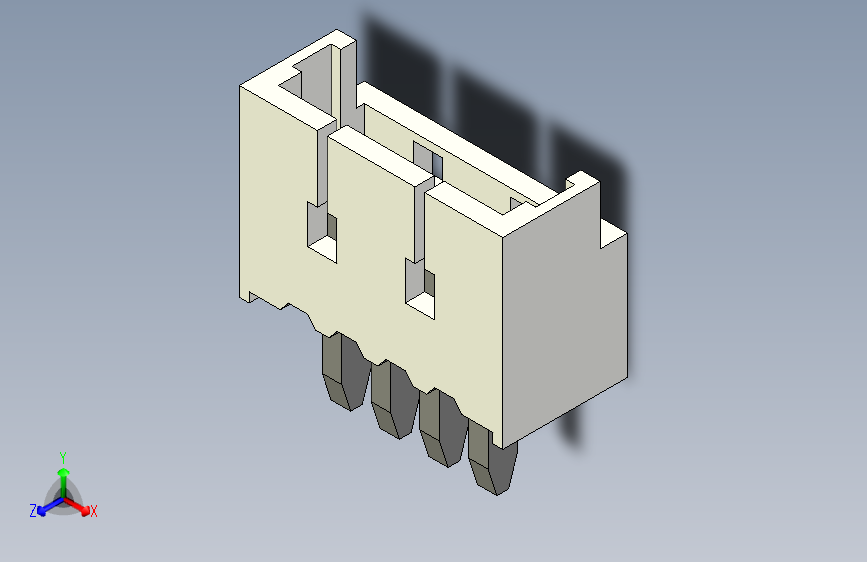 短款型直插头JST connector 1x4 P1.25mm thru hole wafer A2 v5