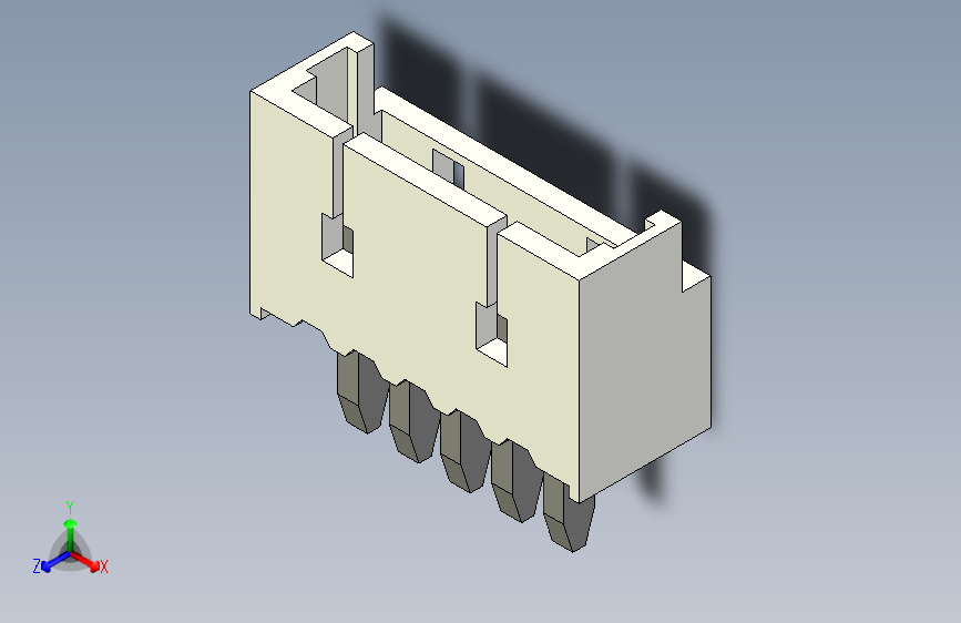 短款型直插头JST connector 1x5  P1.25mm thru hole wafer A2
