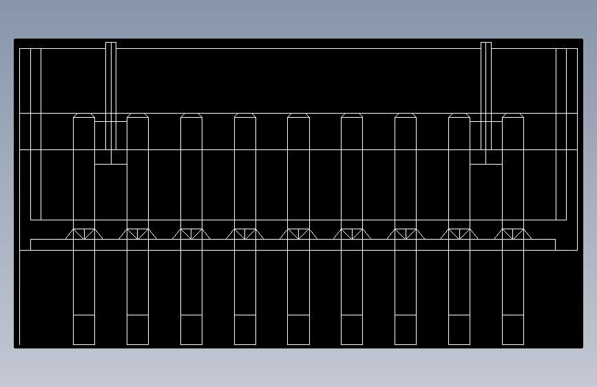短款型直插头JST connector 1x9  P1.25mm thru hole wafer A2 footprint