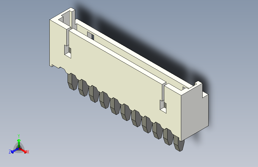 短款型直插头JST connector 1x11  P1.25mm thru hole wafer A2