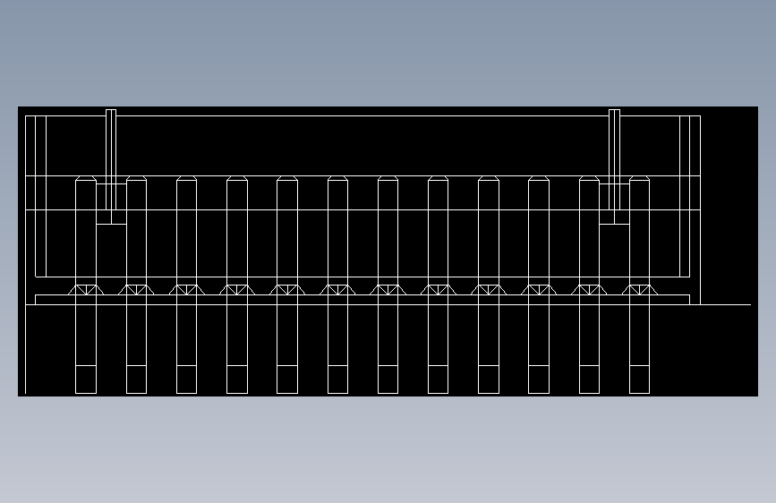 短款型直插头JST connector 1x12  P1.25mm thru hole wafer A2 footprint
