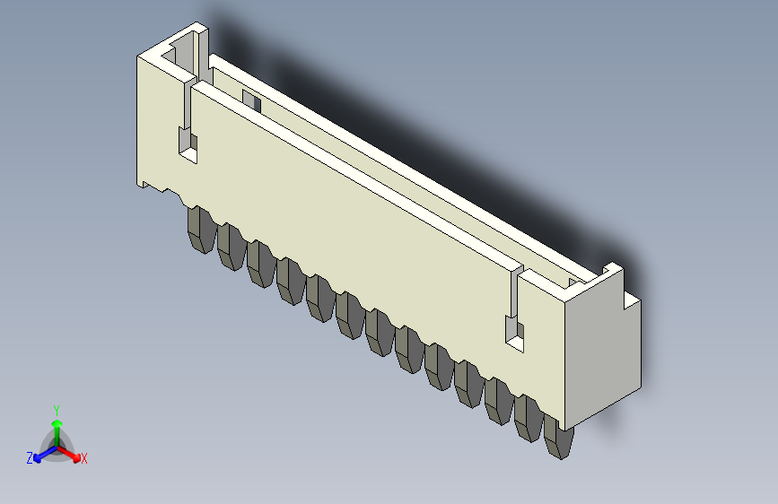 短款型直插头JST connector 1x13  P1.25mm thru hole wafer A2