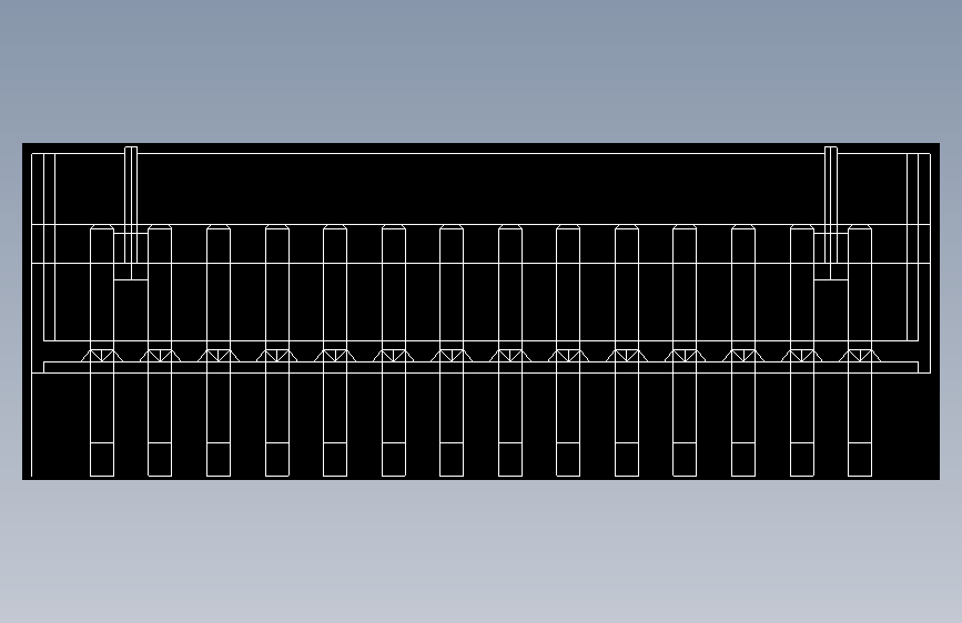 短款型直插头JST connector 1x14  P1.25mm thru hole wafer A2 footprint