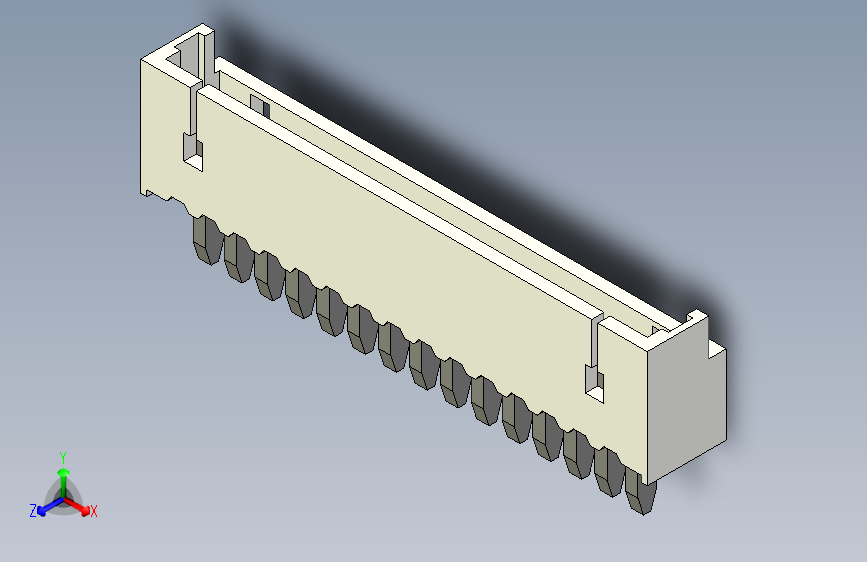 短款型直插头JST connector 1x15 P1.25mm thru hole wafer A2