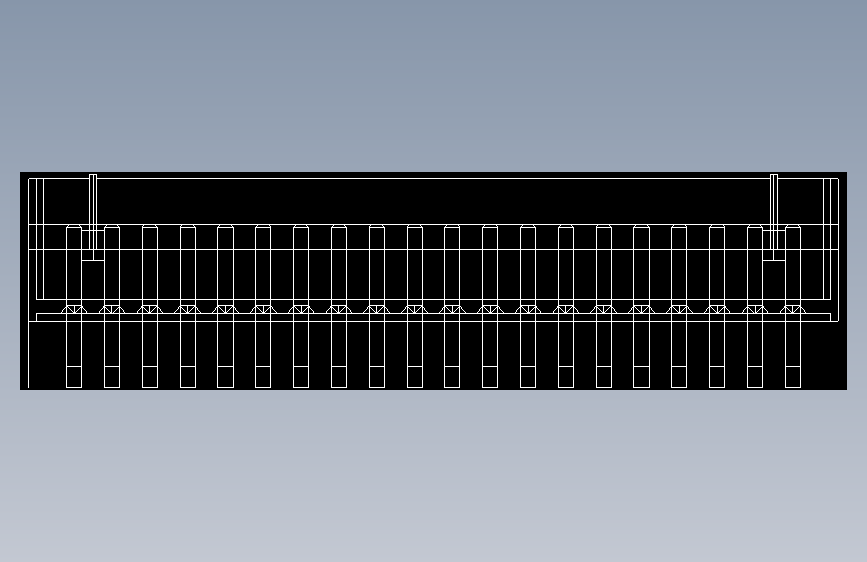 短款型直插头JST connector 1x20  P1.25mm thru hole wafer A2 footprint