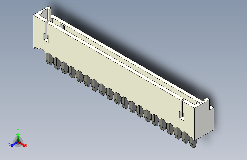 短款型直插头JST connector 1x20  P1.25mm thru hole wafer A2