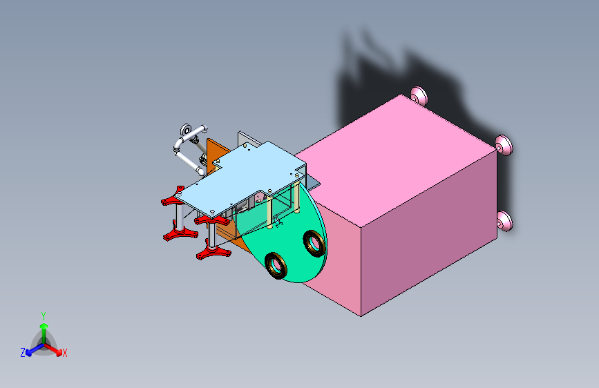 封口覆膜机3D图纸