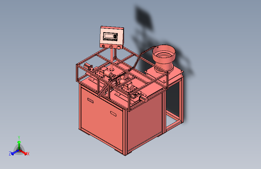 高速自动耳机打孔机3D图纸