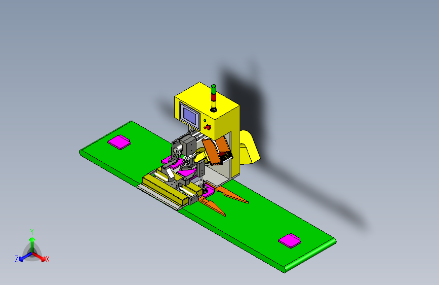 光驱贴膜机3D图纸