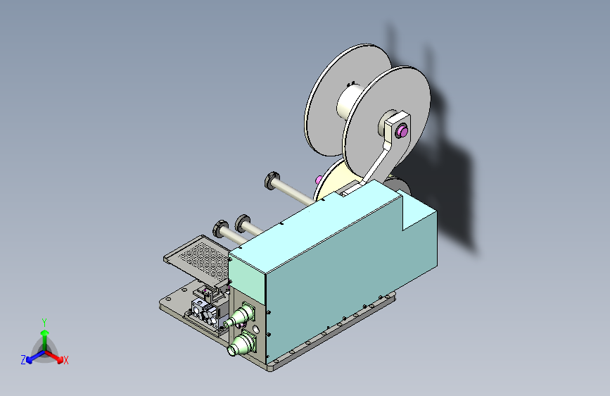 卷料剥离机3D图纸